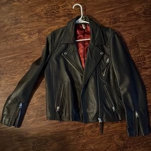 Topshop leather jacket